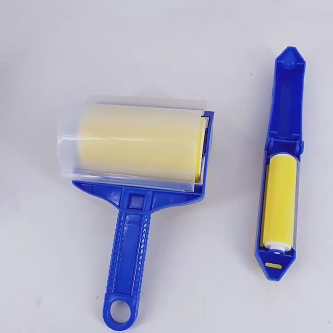 Démonstration du rouleau anti-poils pour chiens et chats